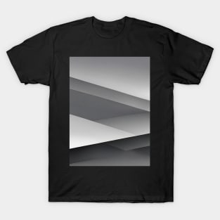 Abstract Gray Layers T-Shirt